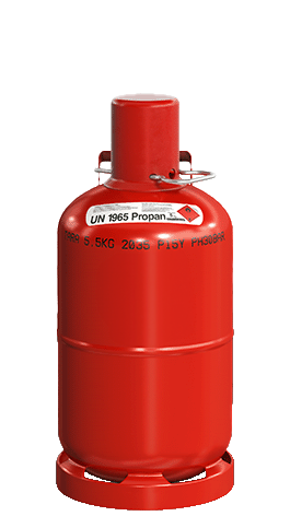 Gasflasche: 5kg rot