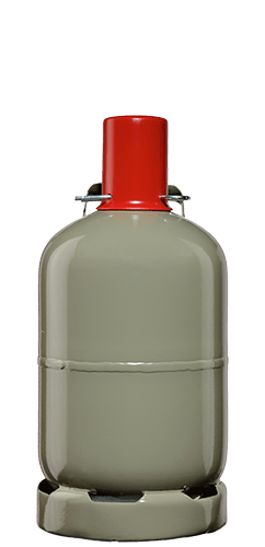 Gasflasche: 5 Kg grau