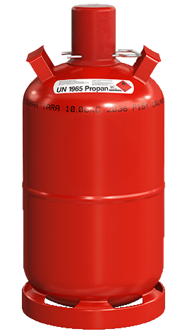 Gasflasche: 11 Kg Rot